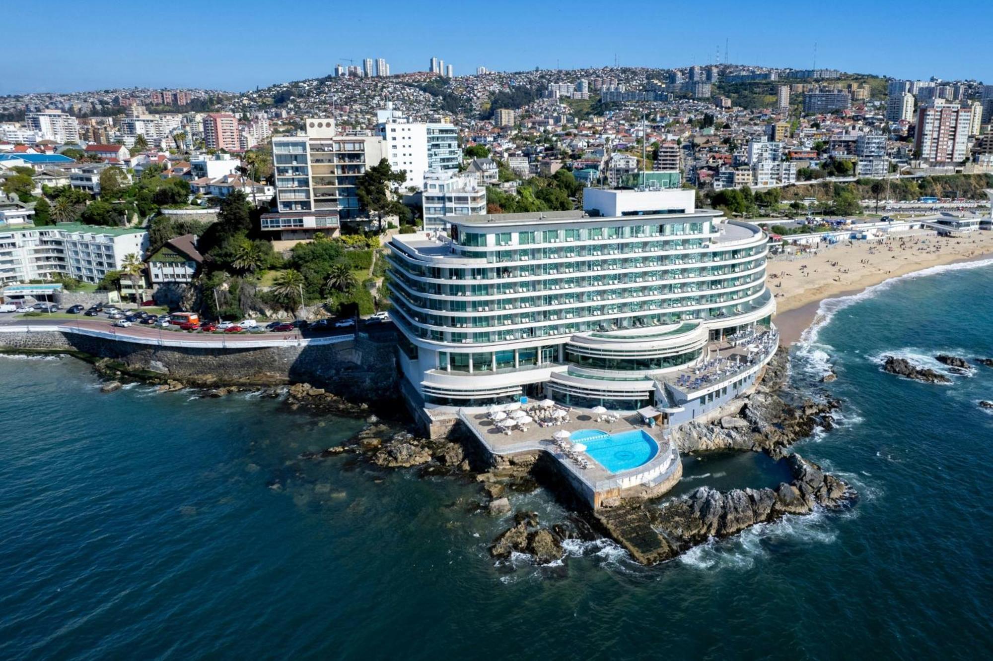 Sheraton Miramar Hotel & Convention Center Vina del Mar Eksteriør billede Aerial view of the hotel