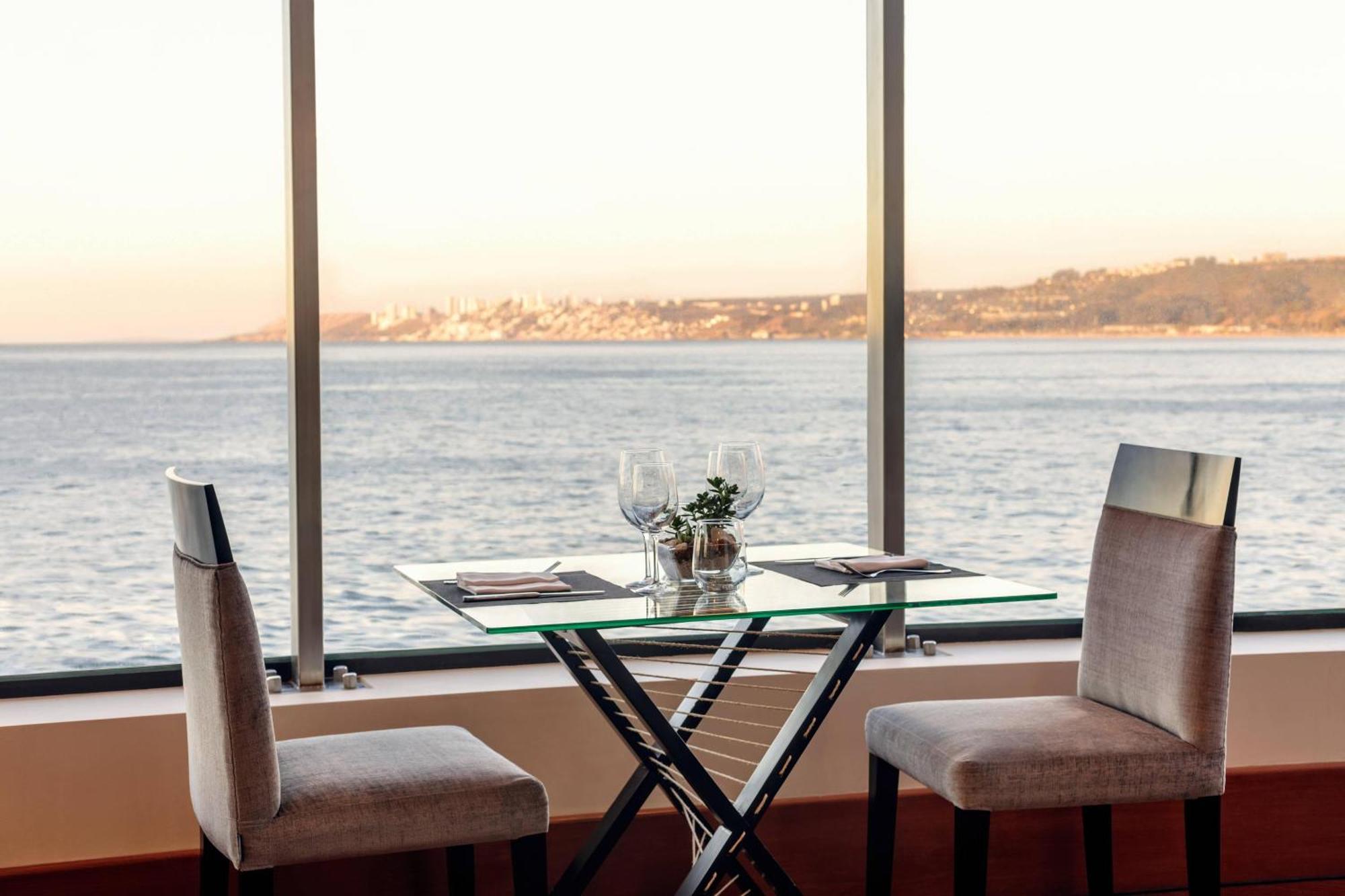 Sheraton Miramar Hotel & Convention Center Vina del Mar Eksteriør billede View from the restaurant